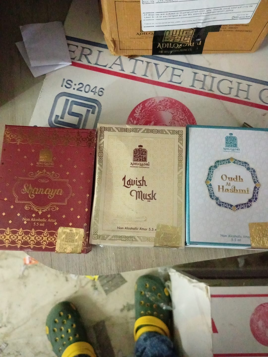 Customer photo review of 3 Pcs Attar Set Shanaya, Lavish Musk And Oudh Al Hashmi 5.5 Ml Each