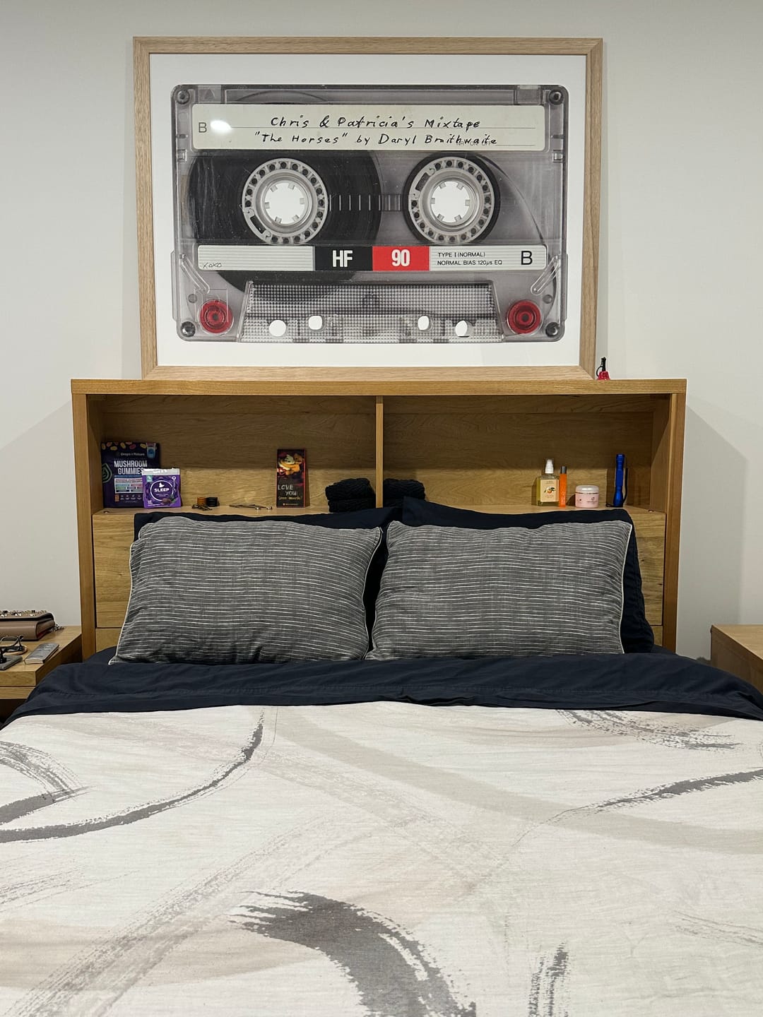 Customer photo review of Personalised Retro Mixtape Print