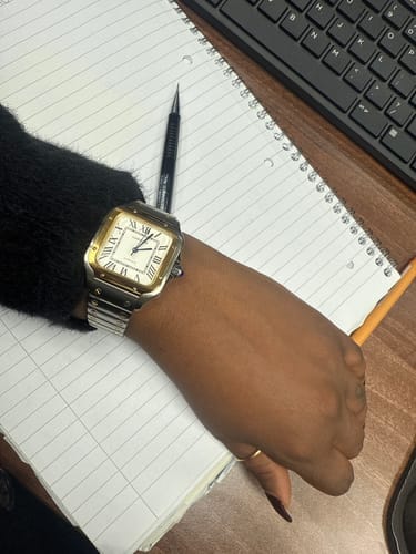 Customer photo review of SANTOS LADY 35.1MM AUTOMATIC GOLD STEEL