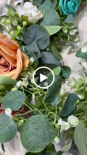 Customer video review of Bulk 2 Pack Faux Eucalyptus Garland Hanging Eucalyptus Vines for Party Home Table Wholesale