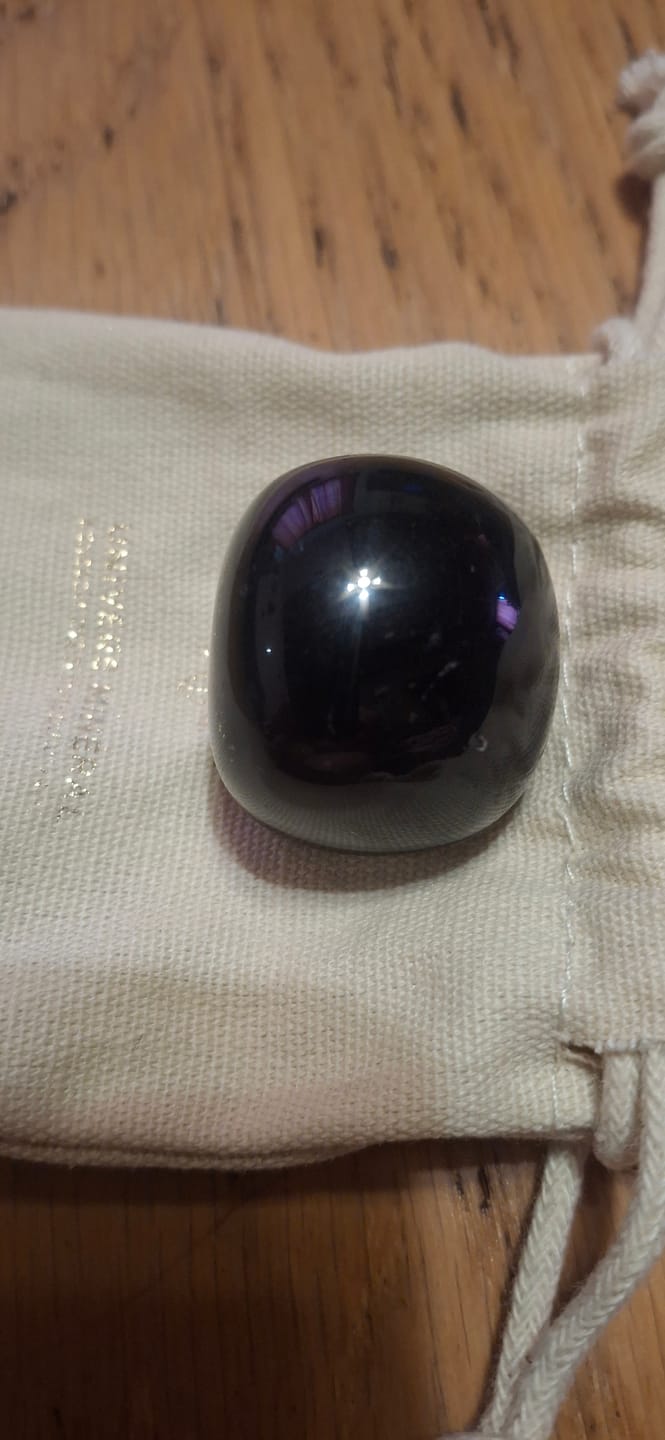Customer photo review of Obsidienne Noire - Pierre Roulée