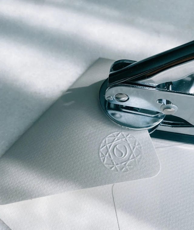 Customer photo review of Personal Book Embosser