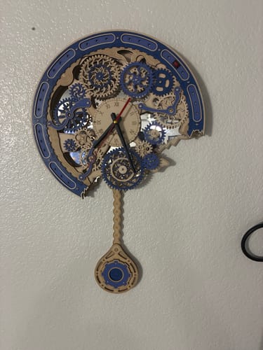 Customer photo review of Gear Clock 3D Wooden Puzzle