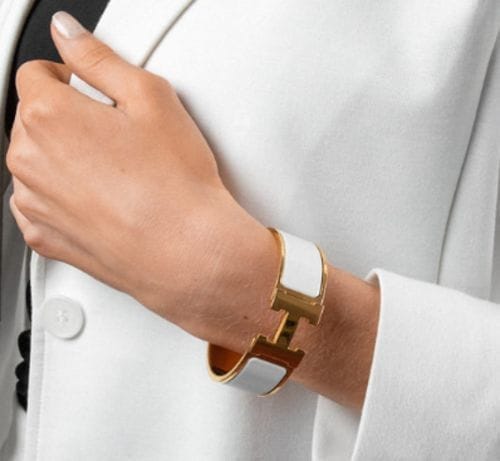 Customer photo review of H BRACELET 18MM PINK GOLD
