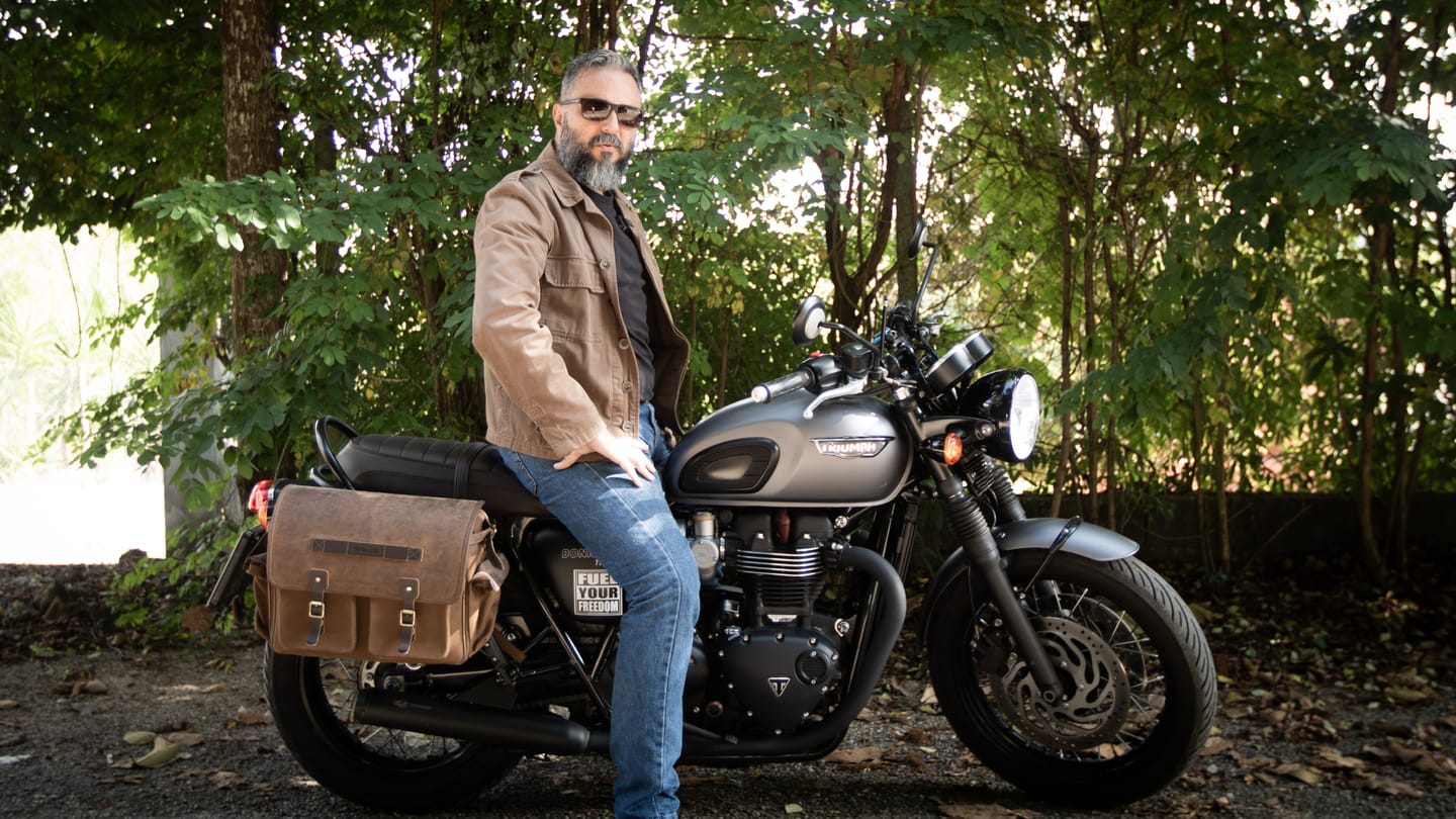 Customer photo review of expedition saddlebag