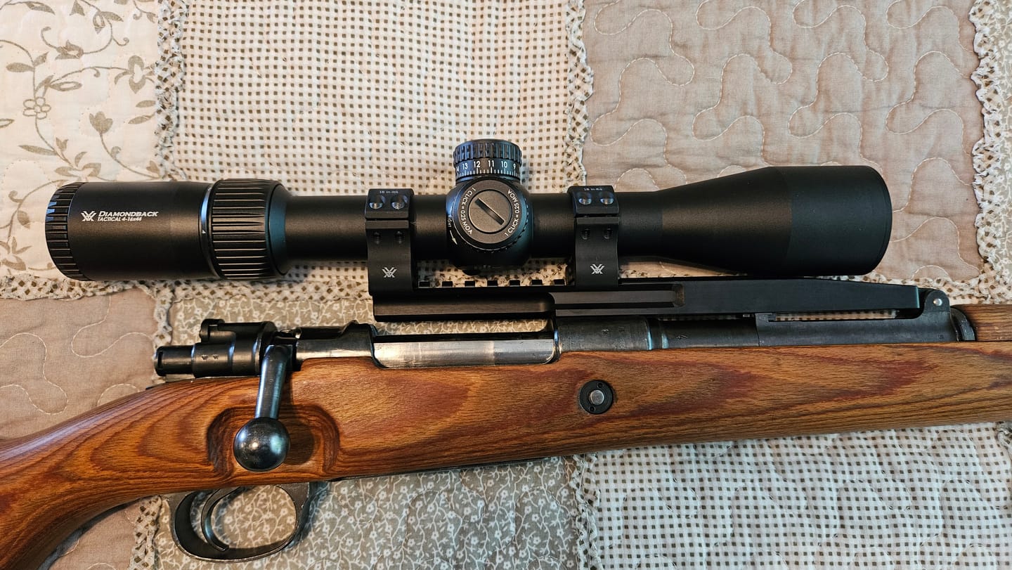 Customer photo review of Ultra Low-profile Mauser K98k NDT Scope Mount Gen 3 picatinny rail