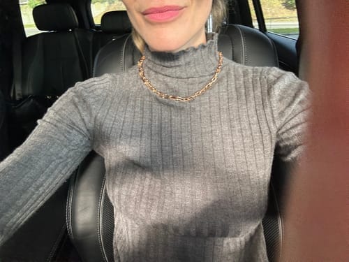 Customer photo review of HARDWEAR PINK GOLD CHOKER