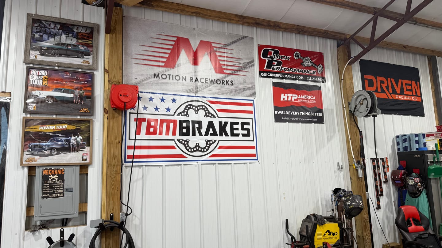 Customer photo review of Motion Raceworks Shop Banner 3'x6'