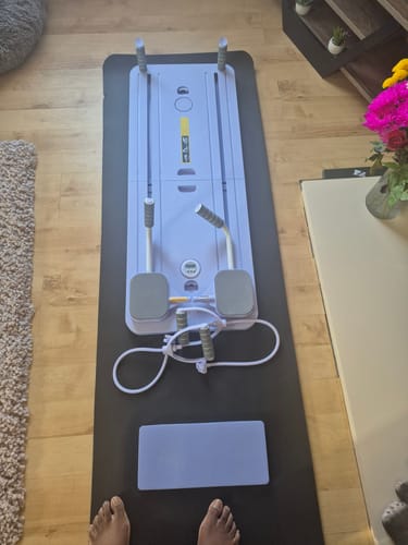 Customer photo review of Reformly Pilates Board + 60-Day Transformation Program