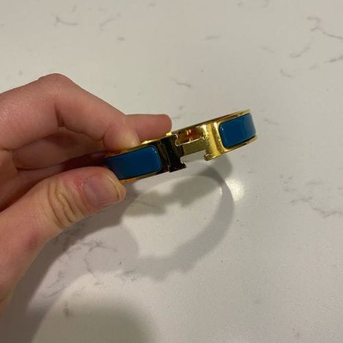 Customer photo review of H BRACELET BLUE RAINBOW CERAMIC