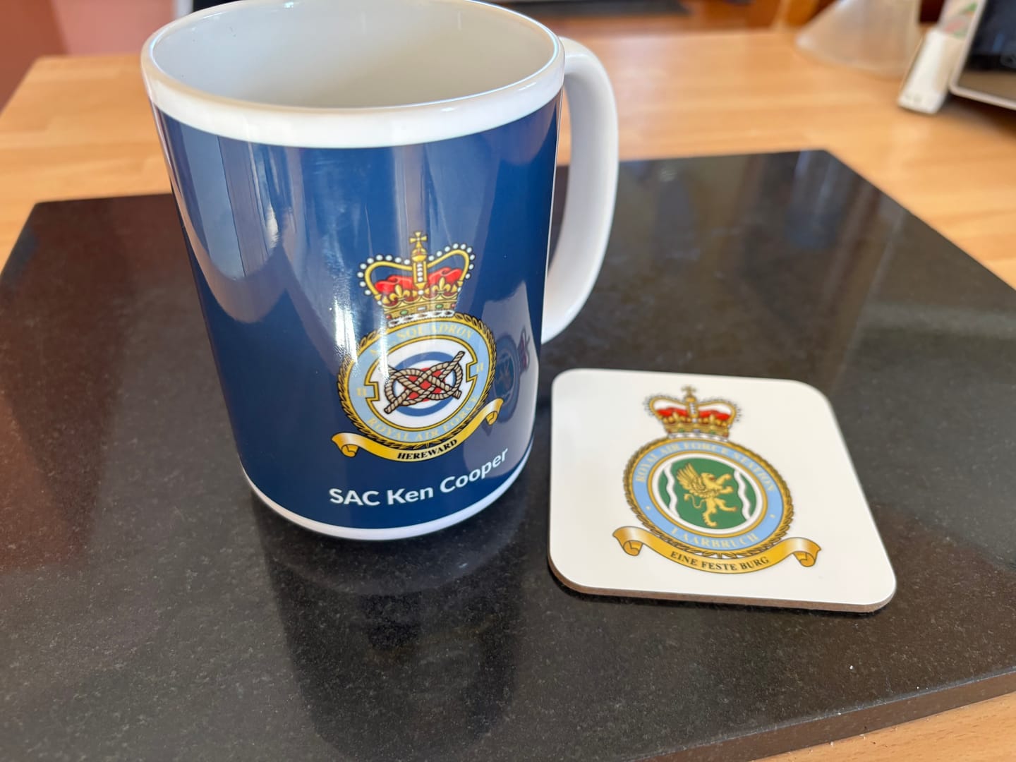 Customer photo review of RAF Station Squadron Coaster