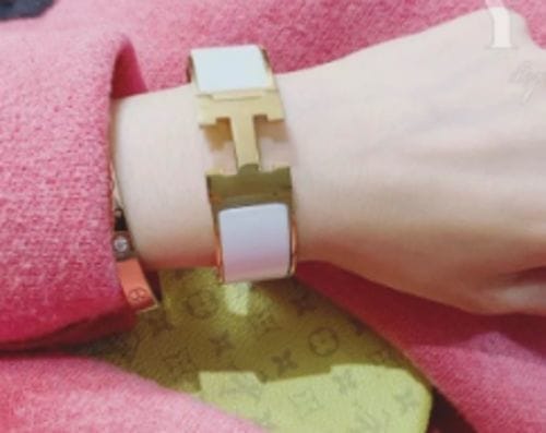 Customer photo review of H BRACELET 18MM PINK GOLD