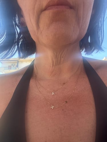 Customer photo review of Collana letter love