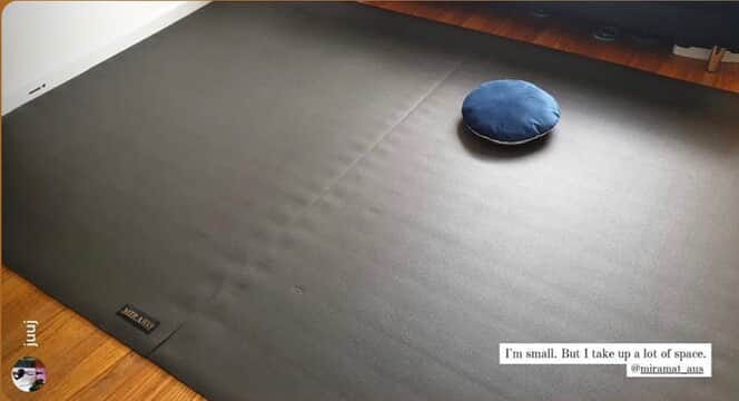 Customer photo review of Miramat® Mega - 214cm x 153cm - Very Large Exercise Mat - In Stock