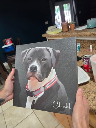 Customer photo review of Pet Art Canvas Wrap