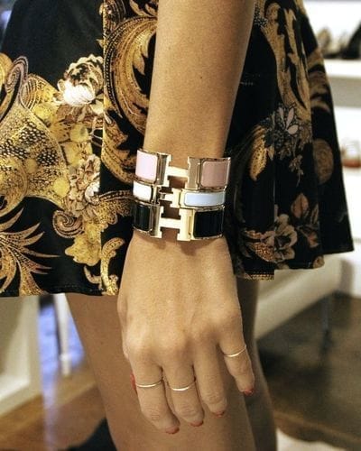 Customer photo review of H BRACELET 18MM GOLD