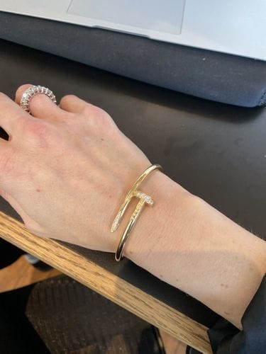 Customer photo review of JUSTE BRACELET 3.5MM ALL DIAMONDS