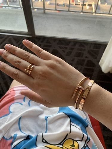 Customer photo review of JUSTE BRACELET 3.5MM ALL DIAMONDS