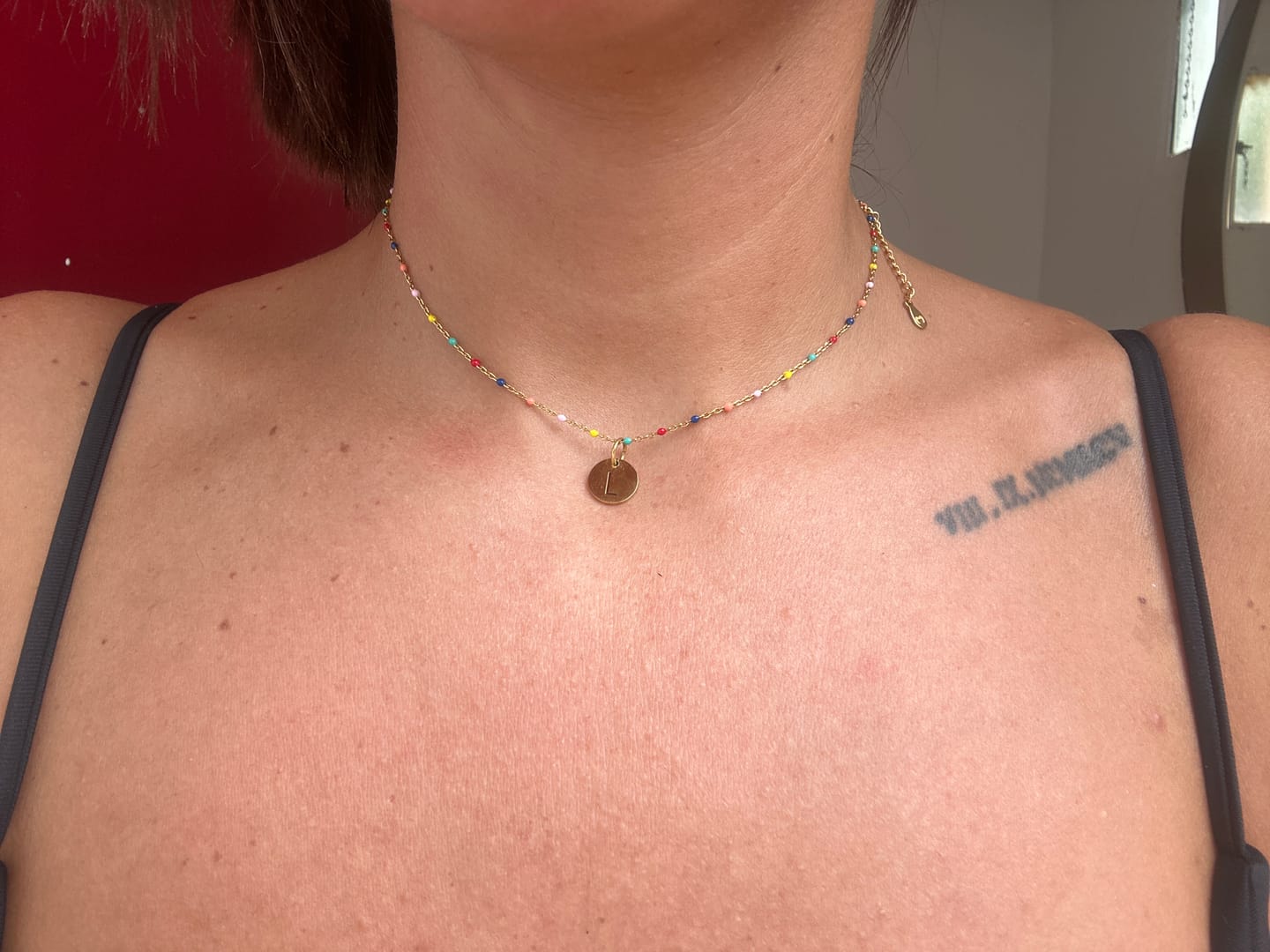 Customer photo review of Collar Letras ABC