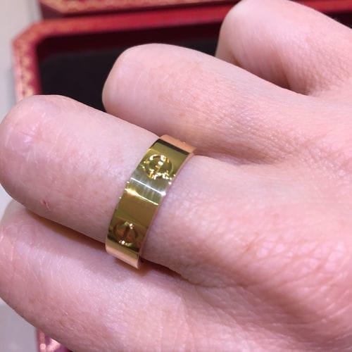 Customer photo review of LOVE RING 5.5MM NO DIAMOND