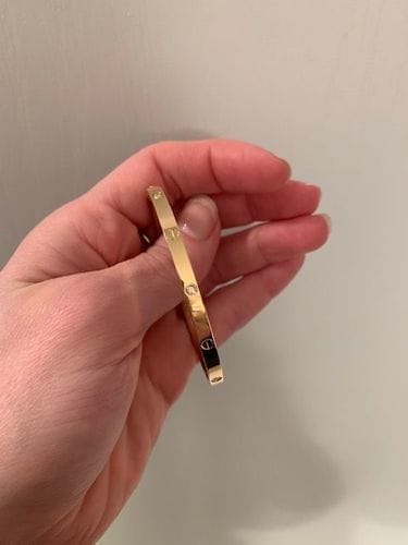 Customer photo review of LOVE BRACELET 3.65MM 6 DIAMONDS