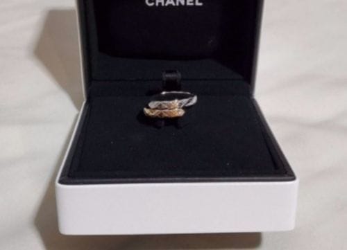 Customer photo review of CRUSH TOI ET MOI RING SILVER PINK GOLD