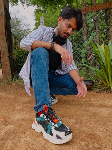 Customer photo review of Phantom A-500 Jungle Ember Chunky Trail Sneaker