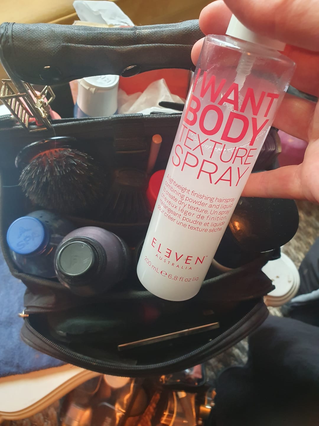 Customer photo review of I Want Body Texture Spray