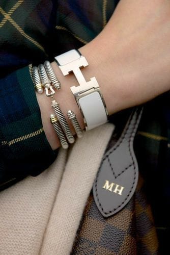 Customer photo review of H BRACELET 18MM GOLD