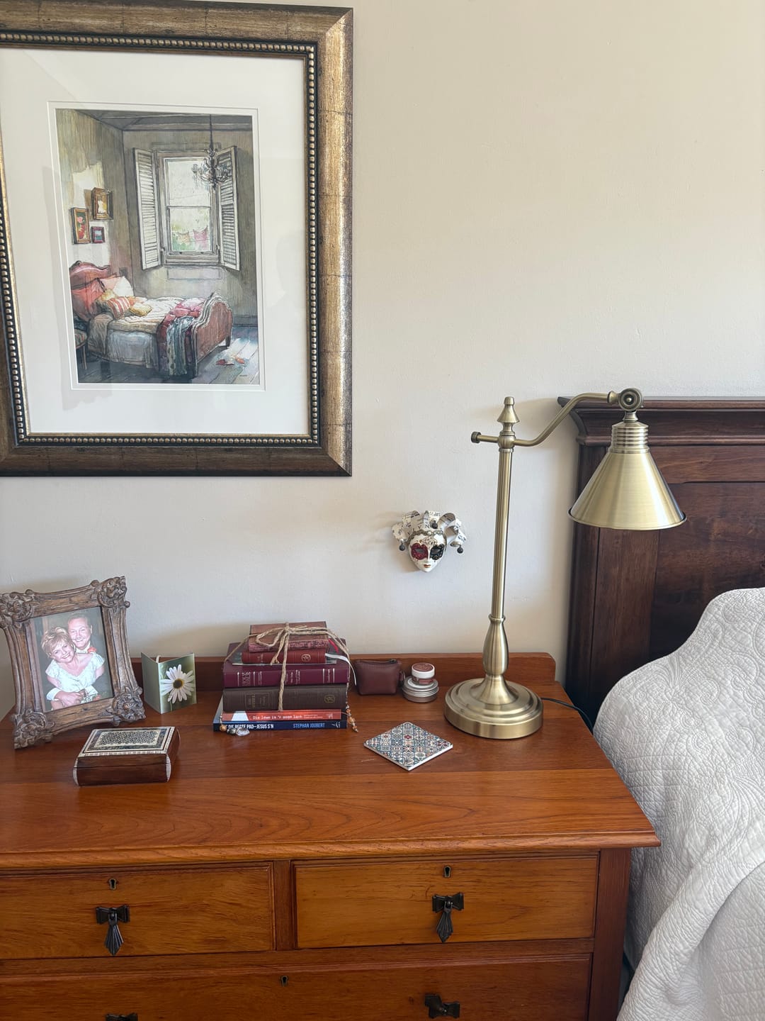 Customer photo review of Vermont Antique Brass Vintage Desk Lamp