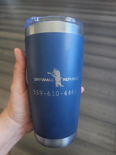 Customer photo review of (6 Pieces) Custom Laser Engraved - 20oz Tumblers