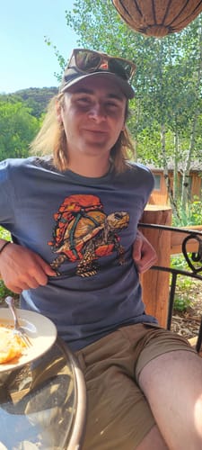 Customer photo review of Beaver Backpacker T-Shirt