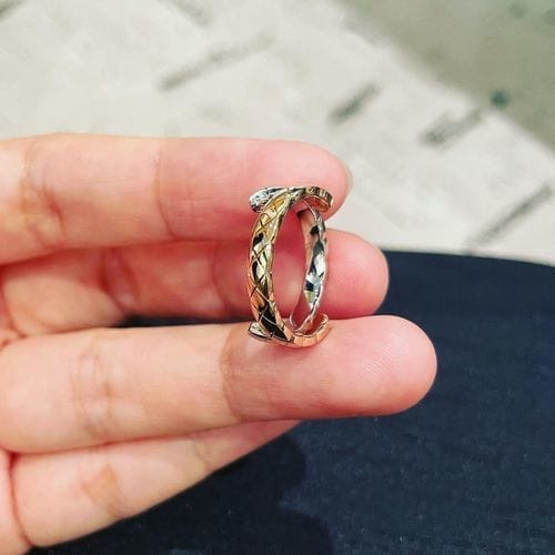 Customer photo review of CRUSH TOI ET MOI RING SILVER PINK GOLD