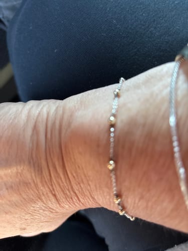 Customer photo review of Permanent jewelry gold filled