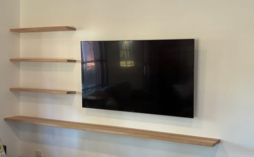 Customer photo review of Floating Shelf