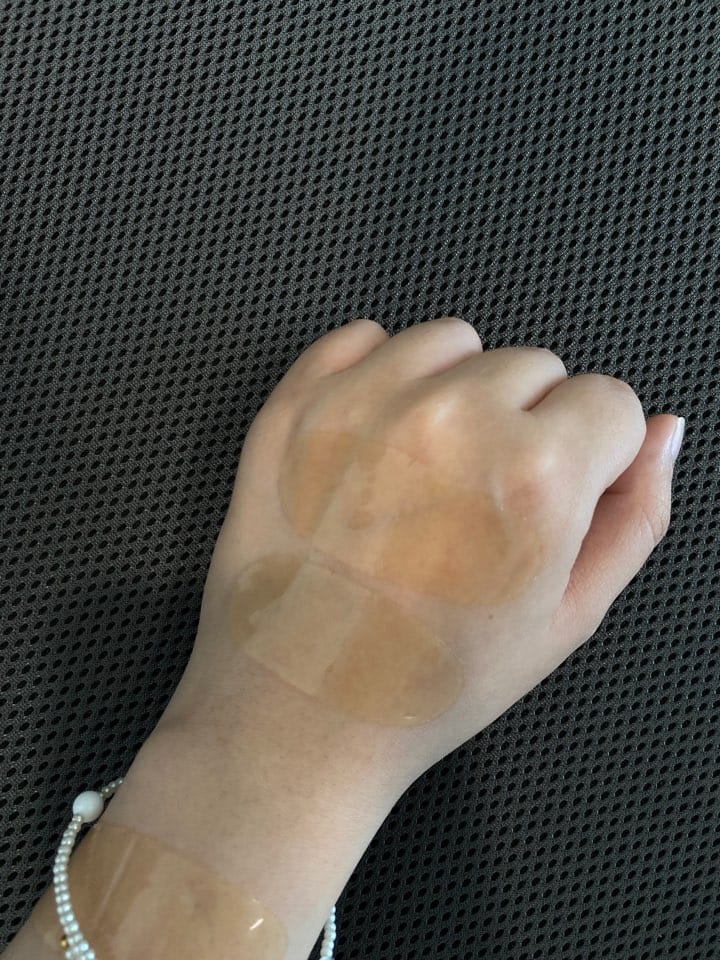 Customer photo review of Madeca Lab PDRN Skin Tightening Glow Gel Mask 1ea