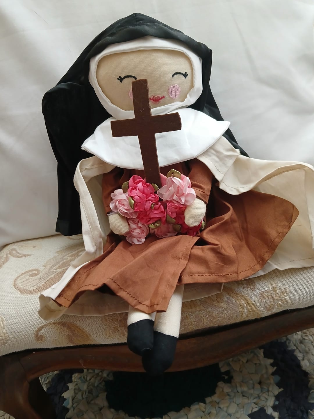 Customer photo review of St. Thérèse of Lisieux Rag Doll