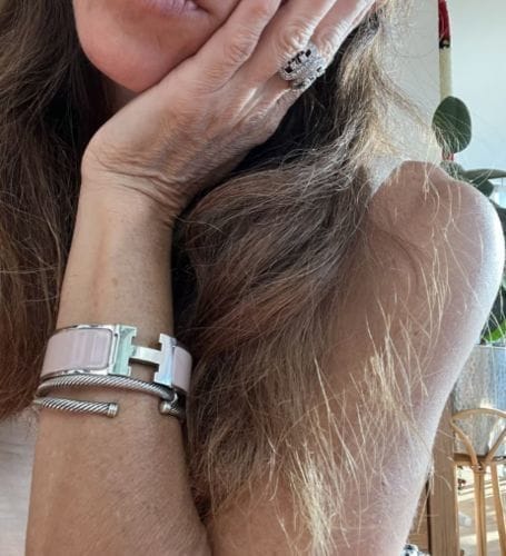 Customer photo review of H BRACELET 18MM PINK GOLD
