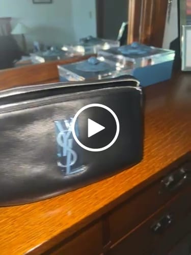 Customer photo review of CLASSIC CROSSBODY BAG 25 IN BLACK LAMBSKIN SILVER LOGO