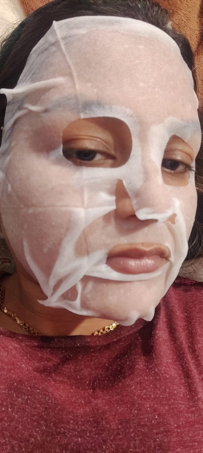 Customer photo review of Glameron Skin Glow Face Mask