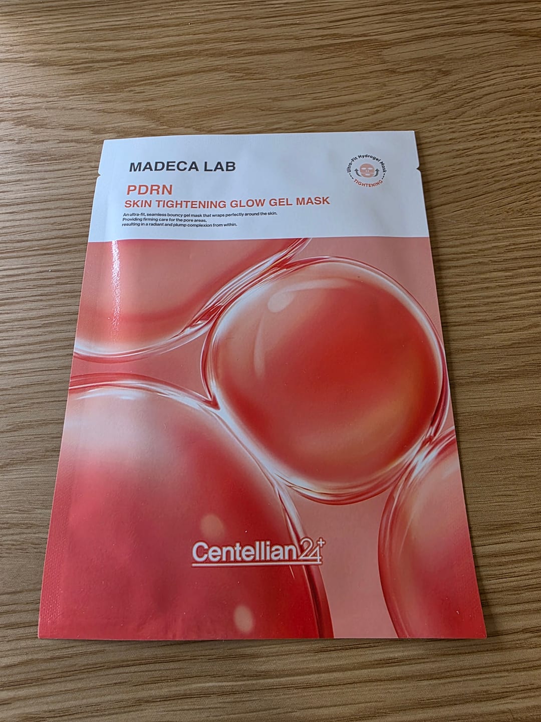 Customer photo review of Madeca Lab PDRN Skin Tightening Glow Gel Mask 1ea