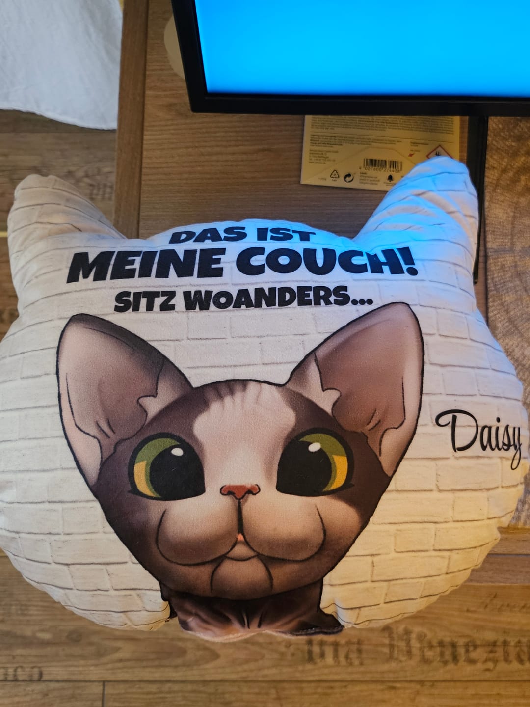 Customer photo review of Unsere Couch - Individuelles Formkissen