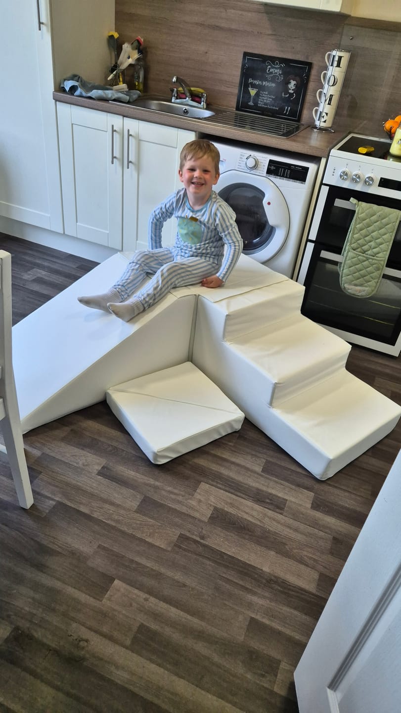 Customer photo review of Maxi Step and Slide - White