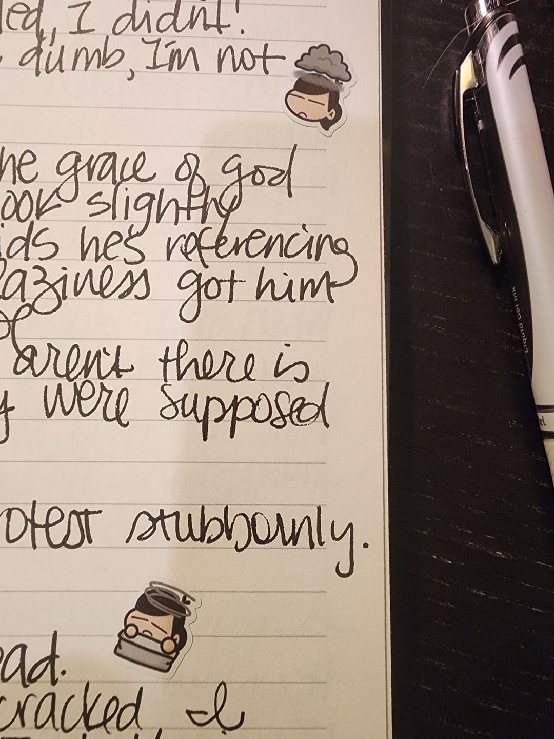 Customer photo review of It's A Bad Day Planner Stickers