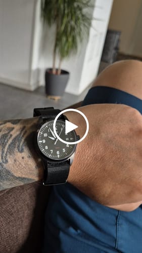 Customer video review of Far-Far Klassisk Pilotklokke Helsort