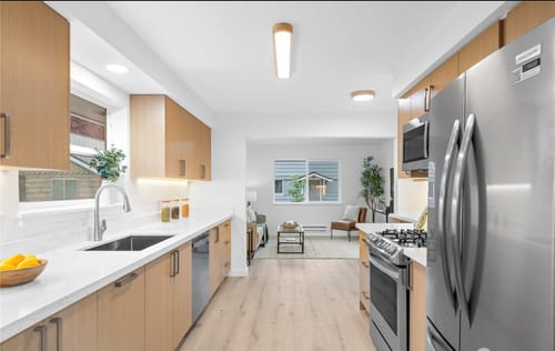 Customer photo review of Natural Wood Long Oval Dimmable LED Flush Mount Light