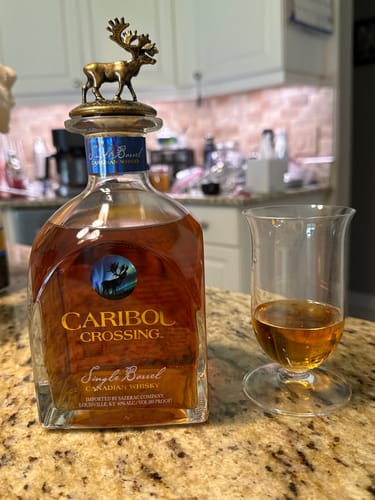 Customer photo review of Caribou Crossing Single Barrel Canadian Whisky (750ml)