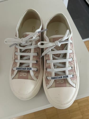 Customer photo review of walkn 45 white light pink oblique embroidery canvas