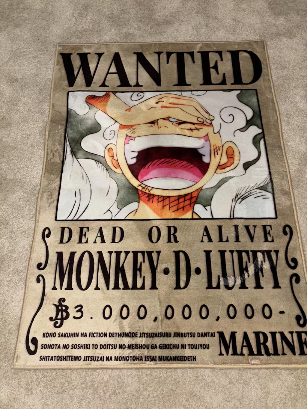 Customer photo review of Wanted Luffy Gear 5