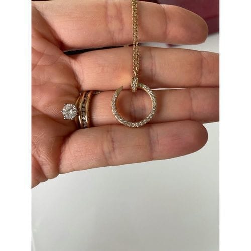 Customer photo review of JUSTE NECKLACE GOLD DIAMONDS